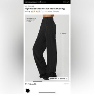 Alo Yoga Trouser Dri fit material pants
